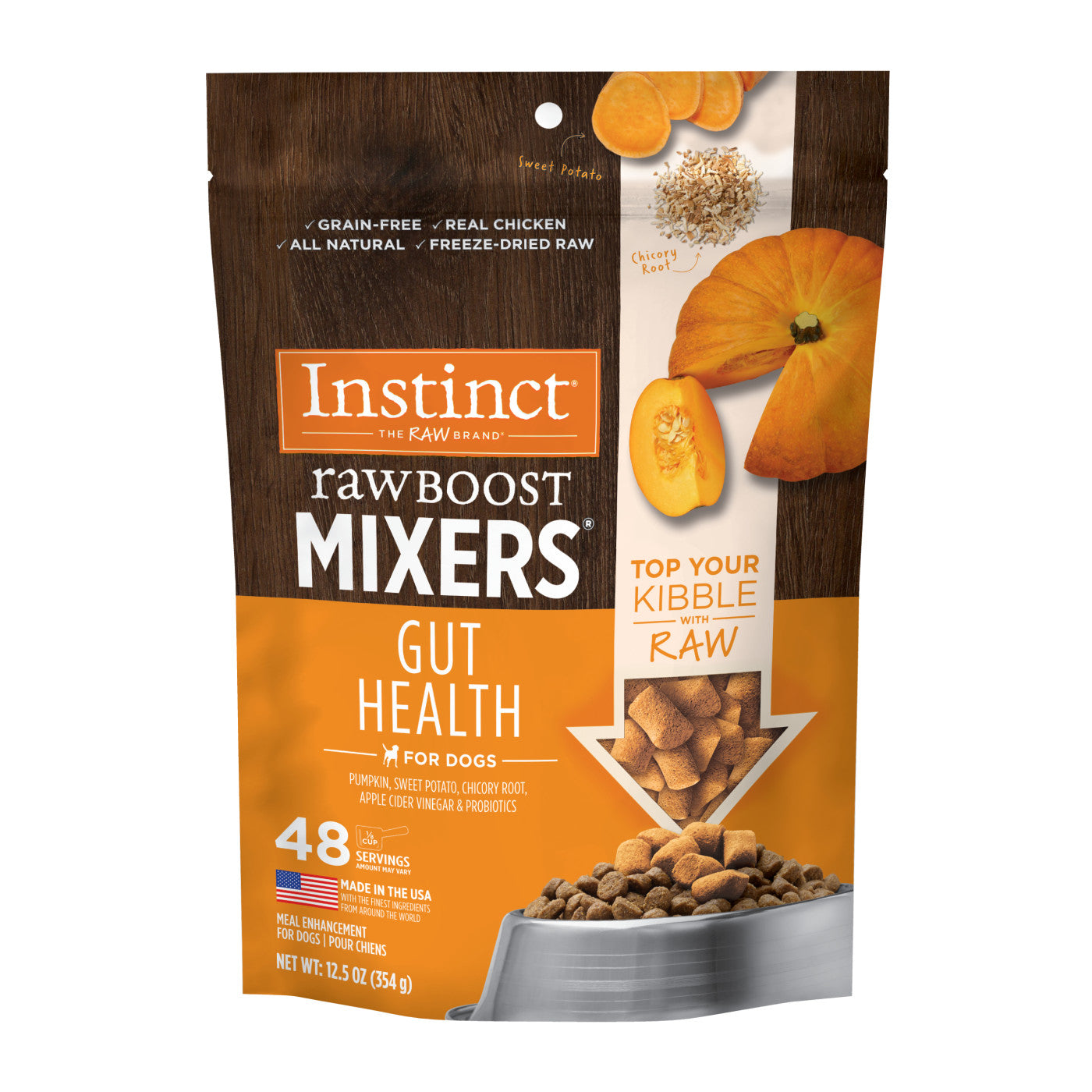 Instinct Raw Boost Freeze Dried Gut Health Dog Mixers (5.5oz) - Dog Food Topper - The Family Pet