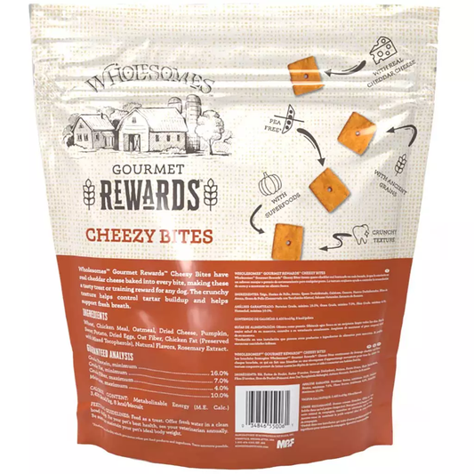 Wholesomes Adult Cheesy Bites Dog Treats 3Lb Dog Treats
