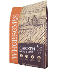 Wholesomes Chicken Meal and Rice Cat Food (15lb) - The Family Pet