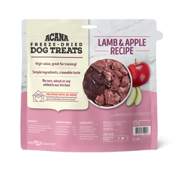 Acana Freeze Dried Lamb and Apple Dog Treats (3.25oz) - Freeze Dried Dog Treats - The Family Pet