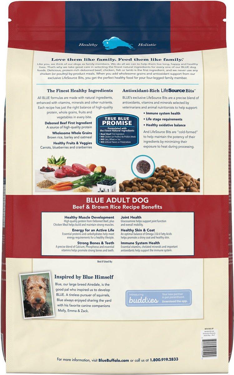 Blue Buffalo Life Protection Formula Adult Beef & Brown Rice Dry Dog Food - Dry Dog Food - The Family Pet