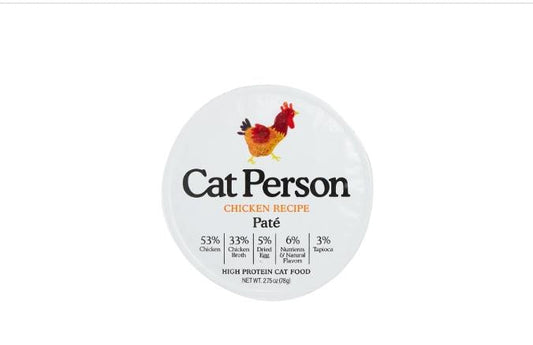 Cat Person Cat Pate Chicken 2.75oz - Wet Cat Food Topper - The Family Pet