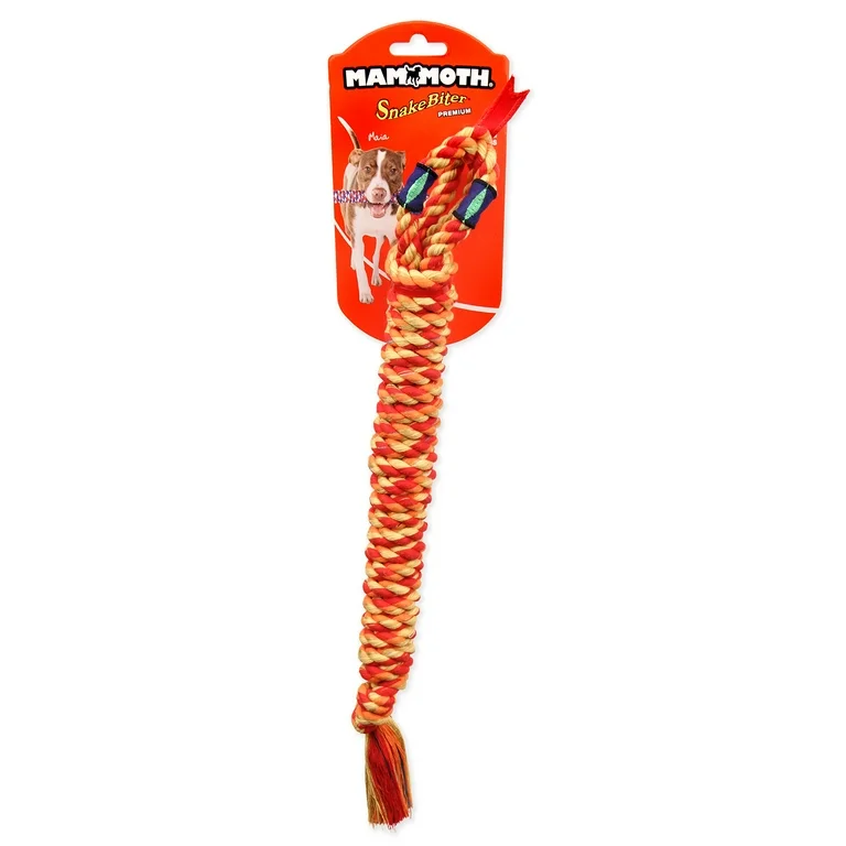 Dog Toys 18in Mammoth SnakeBiter Shorty Premium Pet Supply