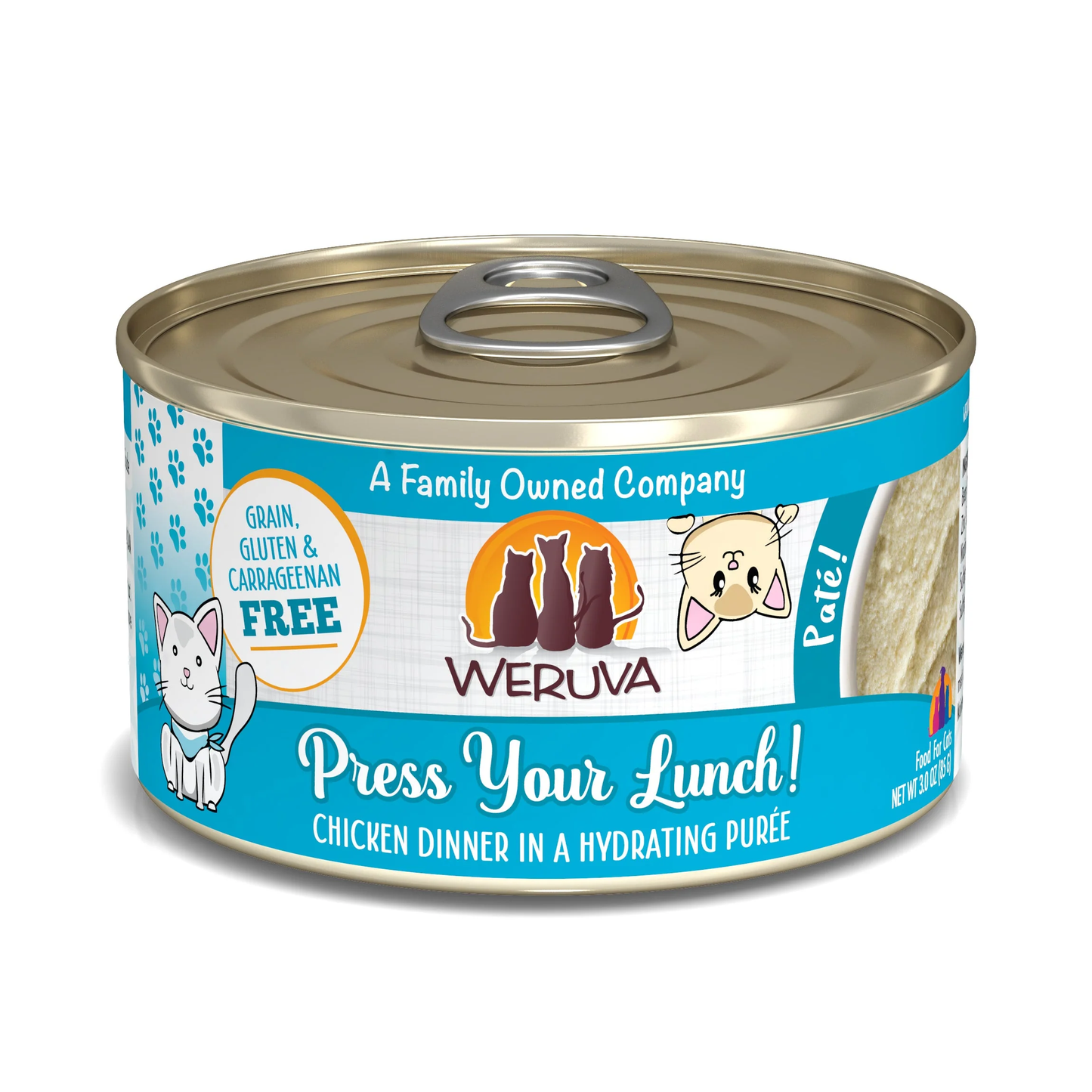Weruva Adult Press Your Lunch Chicken Pate Cat Food (3oz) - Weruva Cat Food - The Family Pet