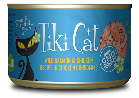 Tikicat All Life Stages Napili Luau Salmon and Chicken (2.8oz) - Tikicat Wet Cat Food - The Family Pet