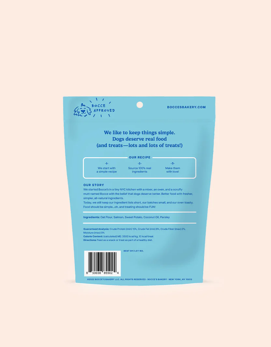 Bocces Fish and Chip Dog Biscuits (5oz) - Bocce's Dog Treats - The Family Pet