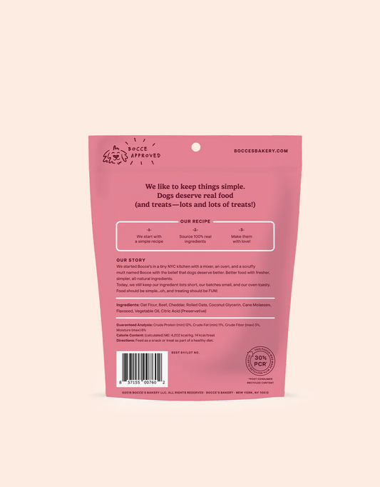 Bocces Soft and Chewy Say Moo Dog Treats (6oz)