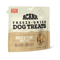 Acana Freeze Dried Duck and Pear Dog Treats (3.25oz) - Freeze Dried Dog Treats - The Family Pet
