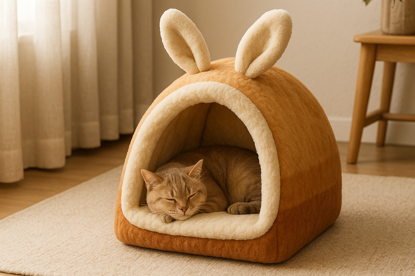 Cozy Pet Tent House with Bunny Ears