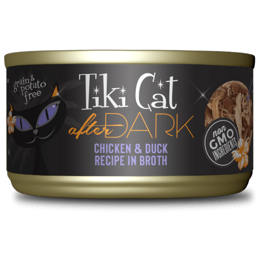 Tikicat Adult After Dark Chicken and Duck in Broth (2.8oz) - Tikicat Wet Cat Food - The Family Pet