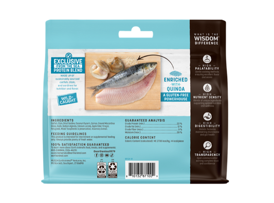 Earth Animal Wisdom Air Dried From The Sea Jerky Dog Treats (4oz)