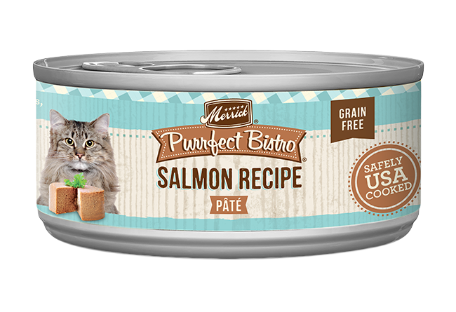 Merrick Purrfect Bistro Grain Free Adult Salmon Pate Cat Food (3oz) - Merrick Wet Cat Food - The Family Pet