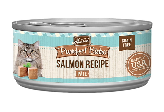 Merrick Purrfect Bistro Grain Free Adult Salmon Pate Cat Food (3oz) - Merrick Wet Cat Food - The Family Pet