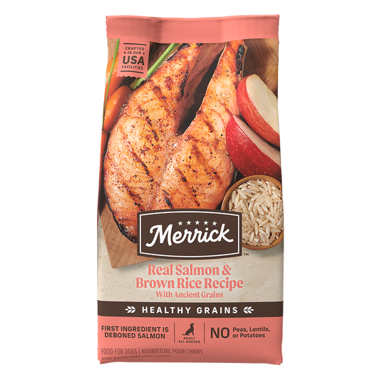 Merrick Classic Healthy Grains Salmon and Brown Rice Dry Dog Food - Dry Dog Food - The Family Pet