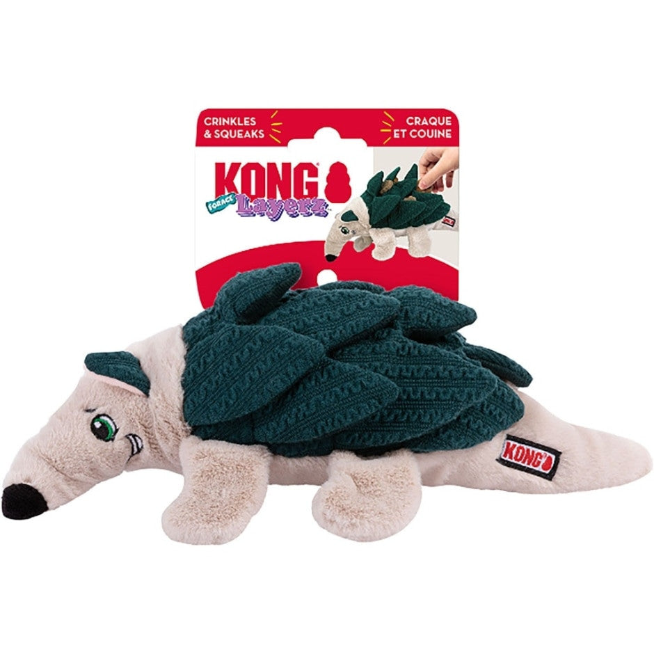 KONG Layerz Armadillo Durable Multi-Textured Dog Toy