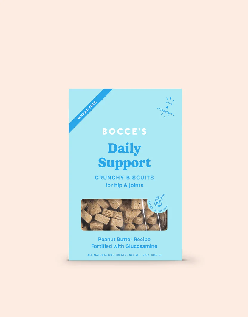 Bocce's Hip and Joint Peanut Butter Dog Biscuits (14oz) - Bocce's Dog Treats - The Family Pet