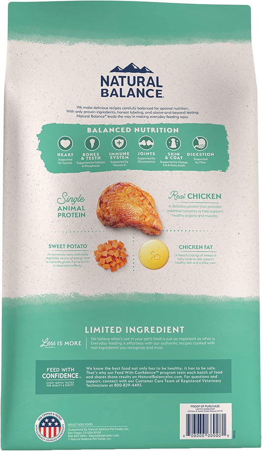 Natural Balance Limited Ingredient Chicken & Sweet Potato Dry Dog Food