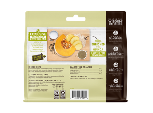 Earth Animal Wisdom Air Dried From The Seed Jerky Dog Treats (4oz)