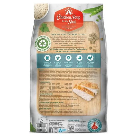 Chicken Soup Adult Brown Rice, Chicken and Turkey Weight Care Dog Food
