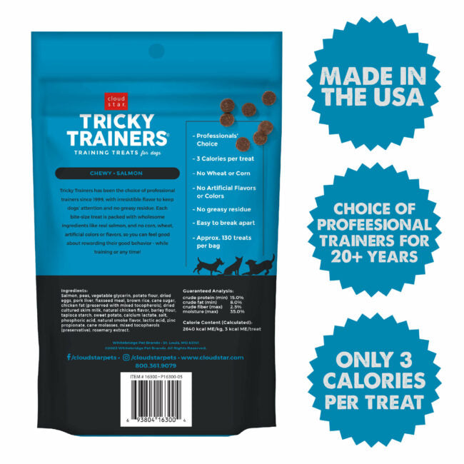 Tricky Trainers Soft and Chewy Salmon Dog Treats - Soft Dog Treats - The Family Pet