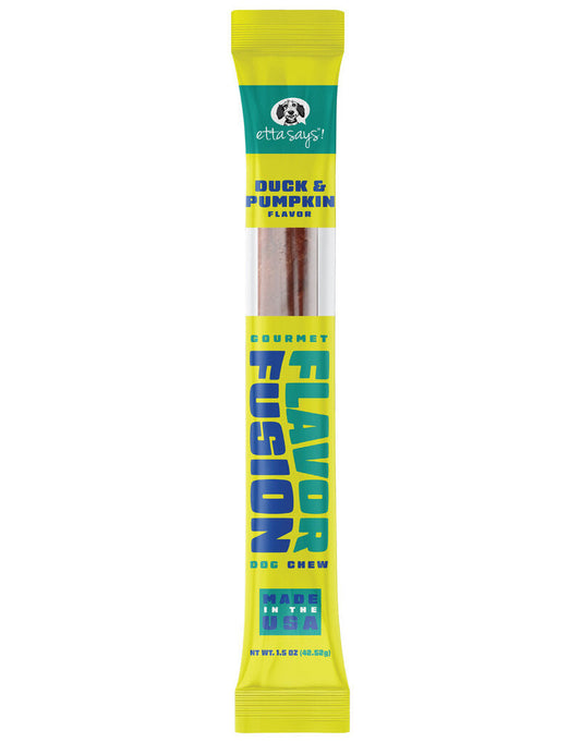 Etta Says Fusion Chew Duck and Pumpkin Dog Treat (2oz) - Etta Says Dog Treats - The Family Pet