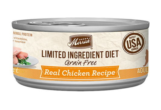 Merrick Limited Ingredient Diet Grain Free Chicken Wet Cat Food (5oz) - Merrick Wet Cat Food - The Family Pet