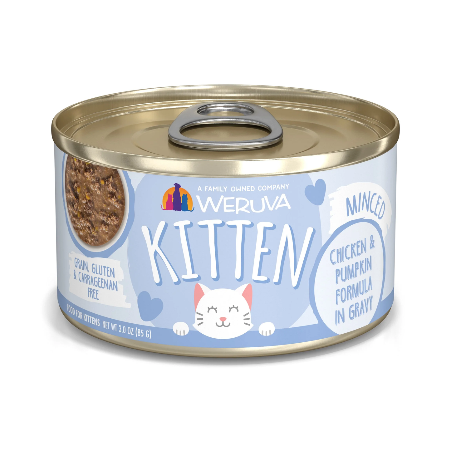 Weruva Kitten Chicken and Pumpkin in Gravy Wet Cat Food (3oz) - Wet Cat Food - The Family Pet