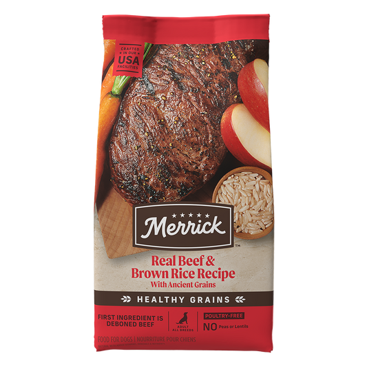Merrick Classic Healthy Grains Beef and Brown Rice Dry Dog Food - Dry Dog Food - The Family Pet
