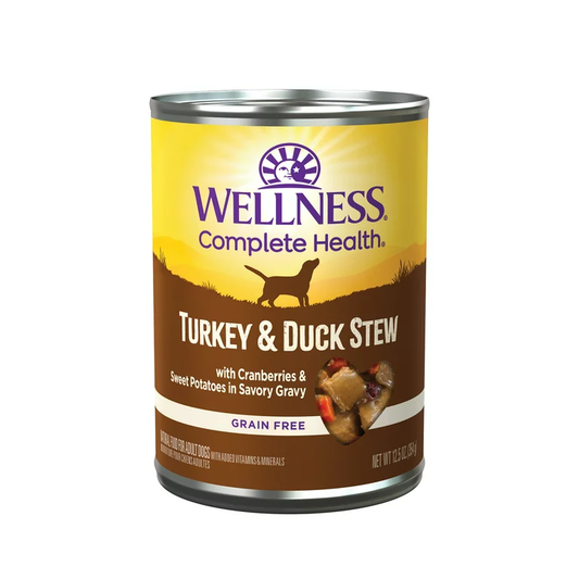 Wellness Adult Turkey and Duck Stew Wet Dog Food (12.5oz) - Wellness Wet Dog Food - The Family Pet