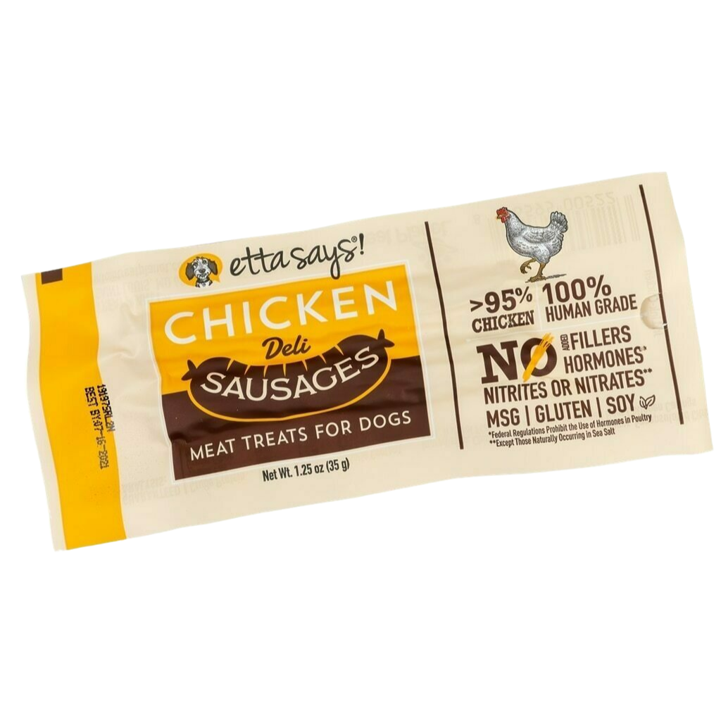 Dog Treats Sausage Link Chicken 1.25oz Etta Says ๐ญ