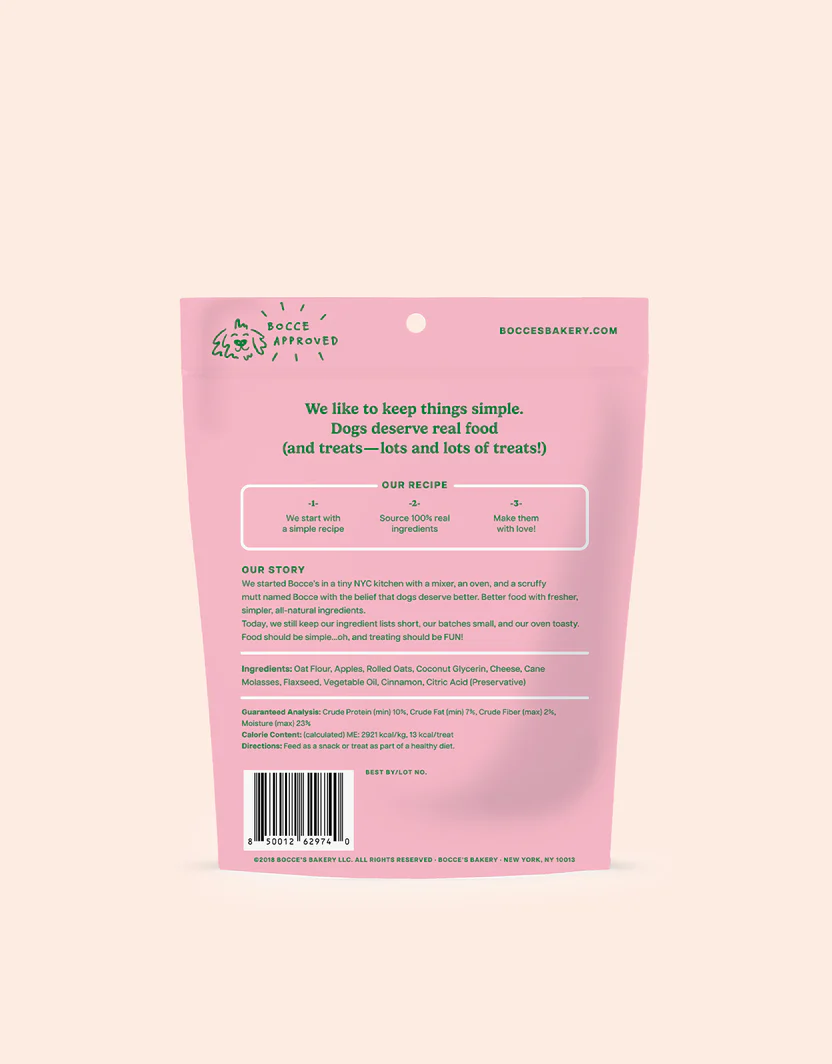 Bocces Soft and Chewy Fireside Pie Dog Treats (6oz) - Soft and Chewy Dog Treats - The Family Pet