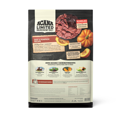Dog Food Acana Adult Beef and Pumpkin Singles Limited Ingred