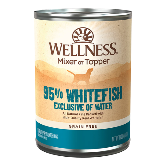 Wellness Adult 95% Whitefish Wet Dog Food (13.2oz) - Wet Dog Food - The Family Pet
