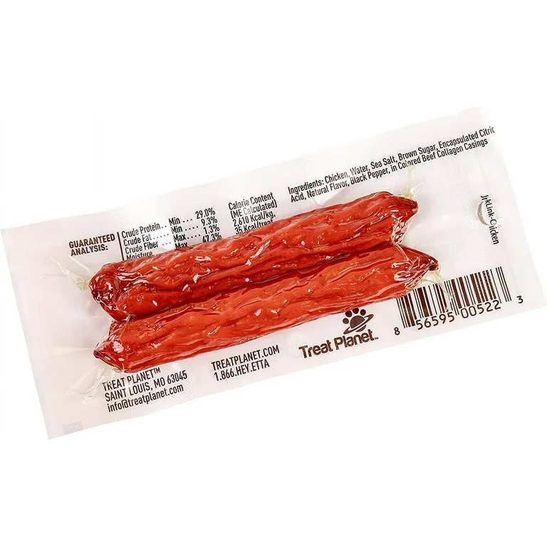 Dog Treats Sausage Link Chicken 1.25oz Etta Says ๐ญ