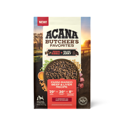 Acana Adult Grain Free Butcher's Favorites Beef and Liver Dog Food - Dry Dog Food - The Family Pet