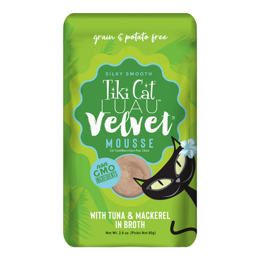 Tikicat Adult Velvet Mousse Tuna and Mackerel (2.8oz) - Tikicat Wet Cat Food - The Family Pet
