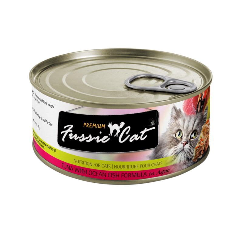 Fussie Cat Premium - Tuna With Ocean Fish Formula In Aspic (2.82oz) - Fussie Cat Wet Cat Food - The Family Pet