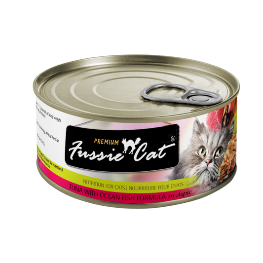 Fussie Cat Premium - Tuna With Ocean Fish Formula In Aspic (2.82oz) - Fussie Cat Wet Cat Food - The Family Pet