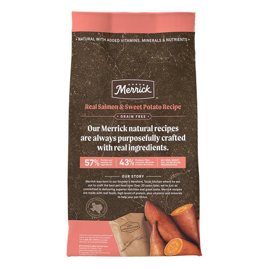 Merrick Grain Free Adult Salmon and Sweet Potato Dog Dry Food - Merrick Dry Dog Food - The Family Pet