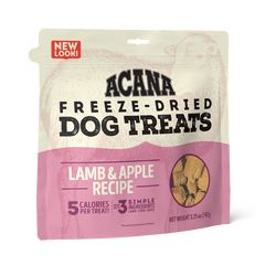 Acana Freeze Dried Lamb and Apple Dog Treats (3.25oz) - Freeze Dried Dog Treats - The Family Pet