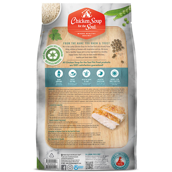 Chicken Soup Mature Chicken,Turkey and Brown Rice Dog Food - Chicken Soup Dry Dog Food - The Family Pet