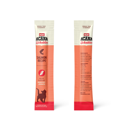 Acana Lickables Salmon Cat Treats (2.5oz) - Lickable Cat Treats - The Family Pet
