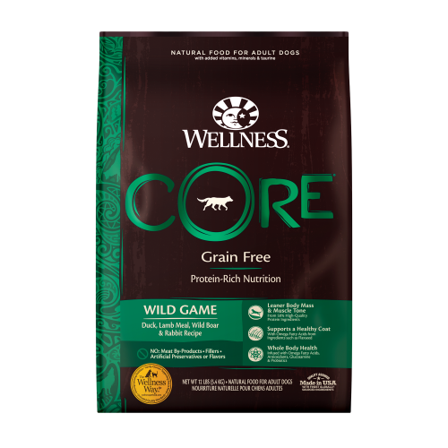 Wellness Core Adult Wildgame Duck, Turkey, Boar and Rabbit Dog Food (4lb) - Dry Dog Food - The Family Pet