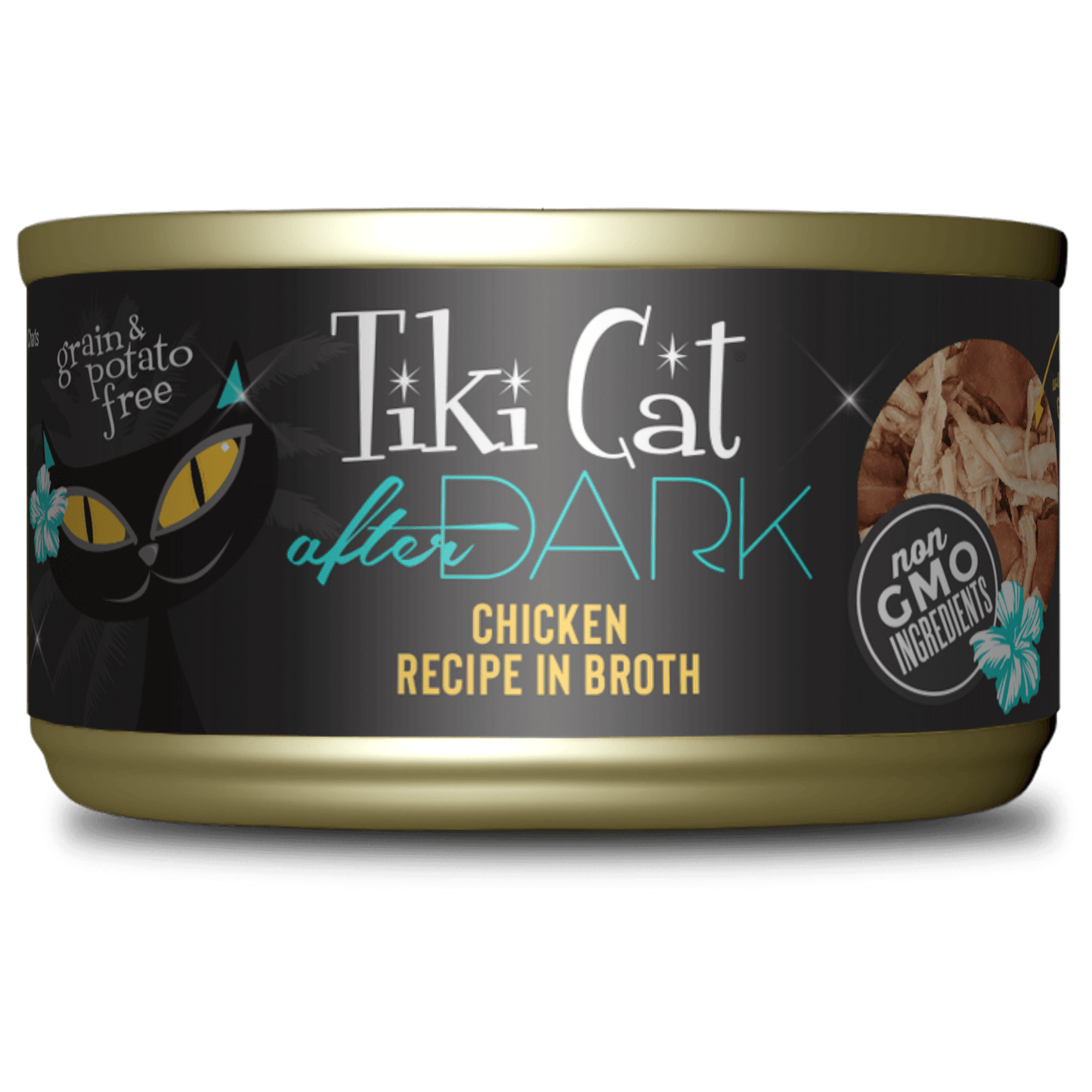 Tikicat Adult After Dark Chicken in Broth (2.8oz) - Wet Cat Food - The Family Pet