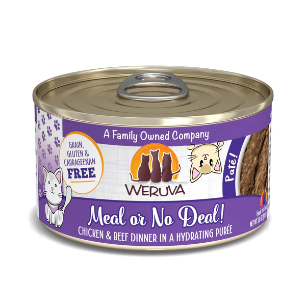 Weruva Adult Meal or No Deal Pate Cat Food (3oz) - Weruva Wet Cat Food - The Family Pet