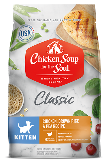 Chicken Soup Kitten Chicken, Brown Rice and Pea Food (4.5lb) - The Family Pet