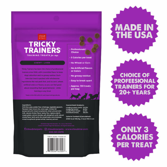 Tricky Trainers Soft and Chewy Liver Dog Treats - Tricky Trainers Dog Treats - The Family Pet