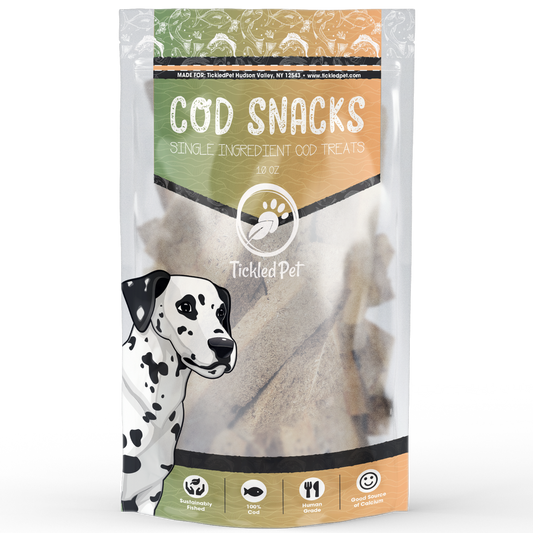 Tickled Pet Icelandic Codfish Dog Snacks (10oz) - Tickled Pet - The Family Pet