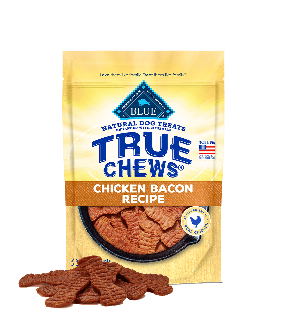 Blue Buffalo True Chews Premium Chicken and Bacon Dog Treats