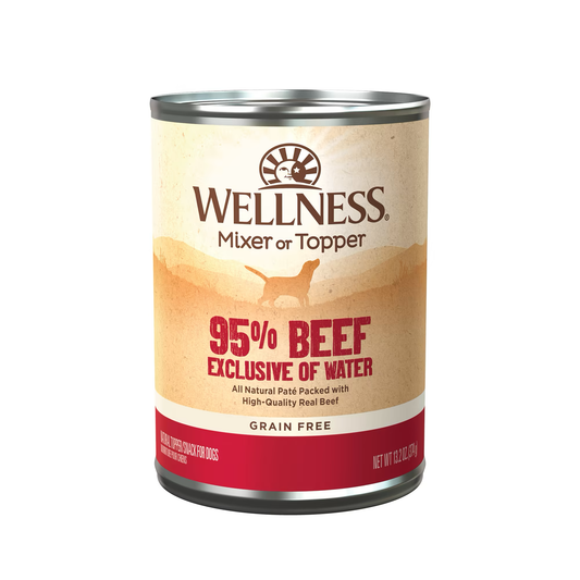 Wellness Adult 95% Beef Wet Dog Food (13.2oz) - Wellness Wet Dog Food - The Family Pet